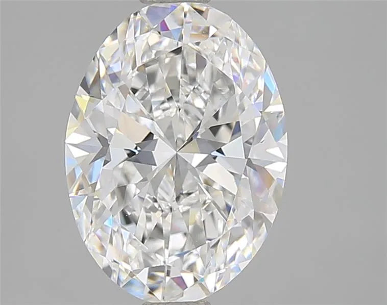 3.09ct Oval Lab Grown Diamond (Colour E, Clarity VVS2, IGI Certified), diamond