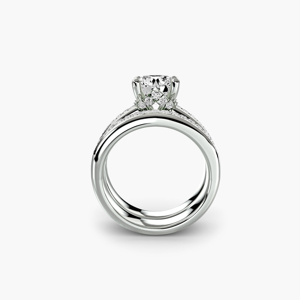 Baguette Channel Solitaire Setting, setting