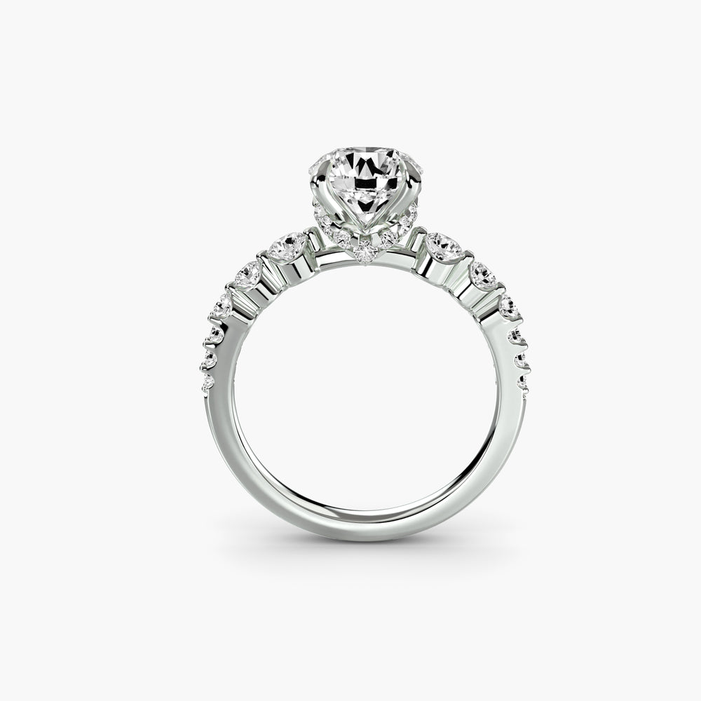 The Cascade Diamond Ring Setting, setting