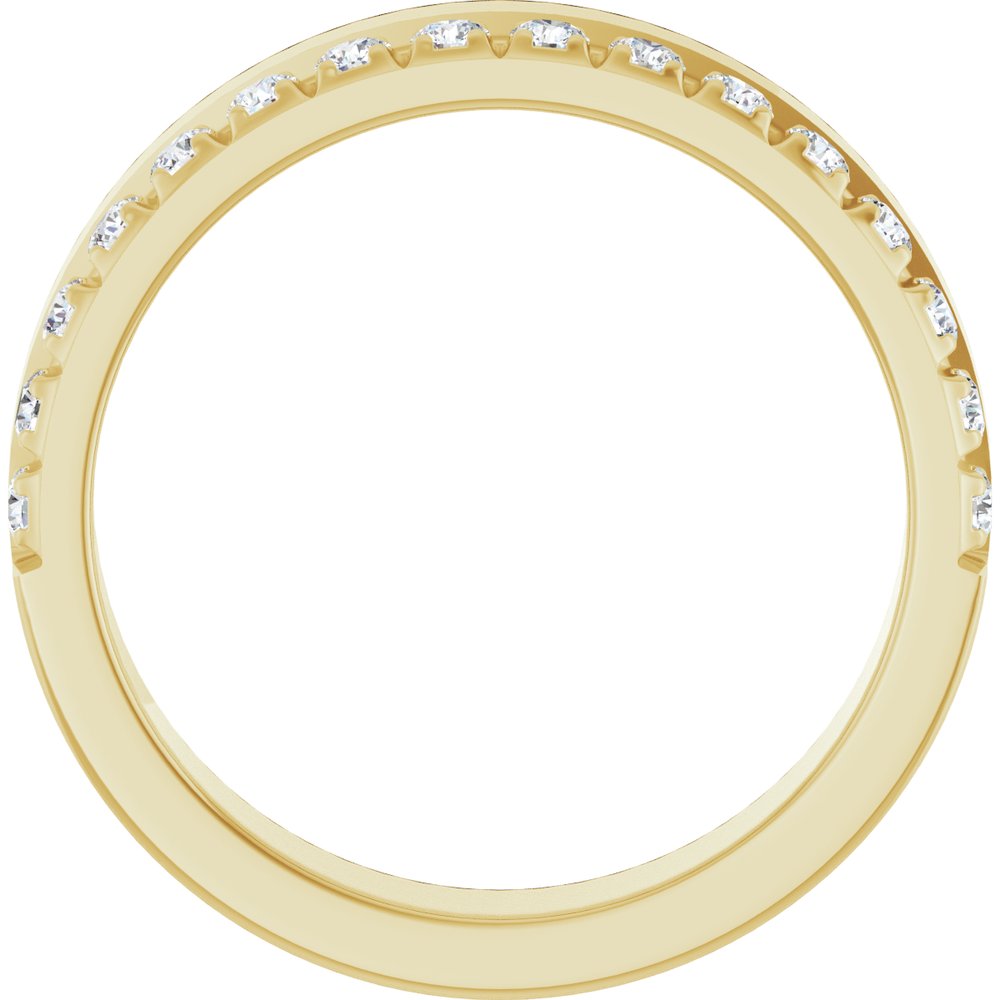 14K yellow gold diamond anniversary band, supplier view 158