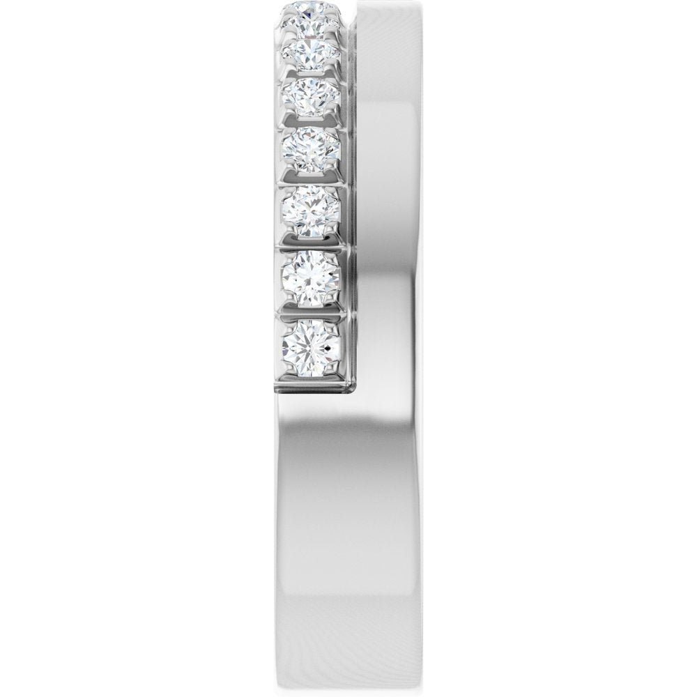 14K white gold diamond anniversary band, supplier view 155
