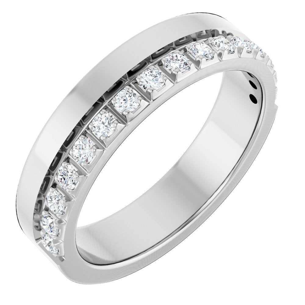 14K white gold diamond anniversary band, supplier view 156