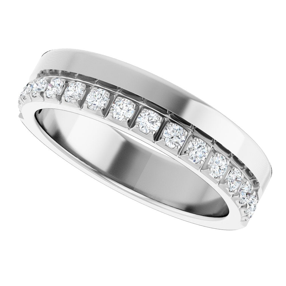 14K white gold diamond anniversary band, supplier view 157