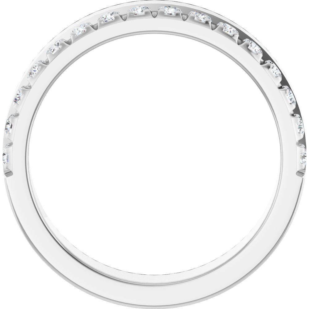14K white gold diamond anniversary band, supplier view 158