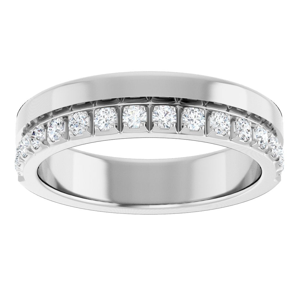 14K white gold diamond anniversary band, supplier view 159