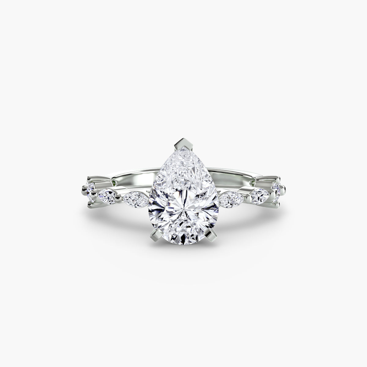 Solitaire with Eternity Pavé Setting