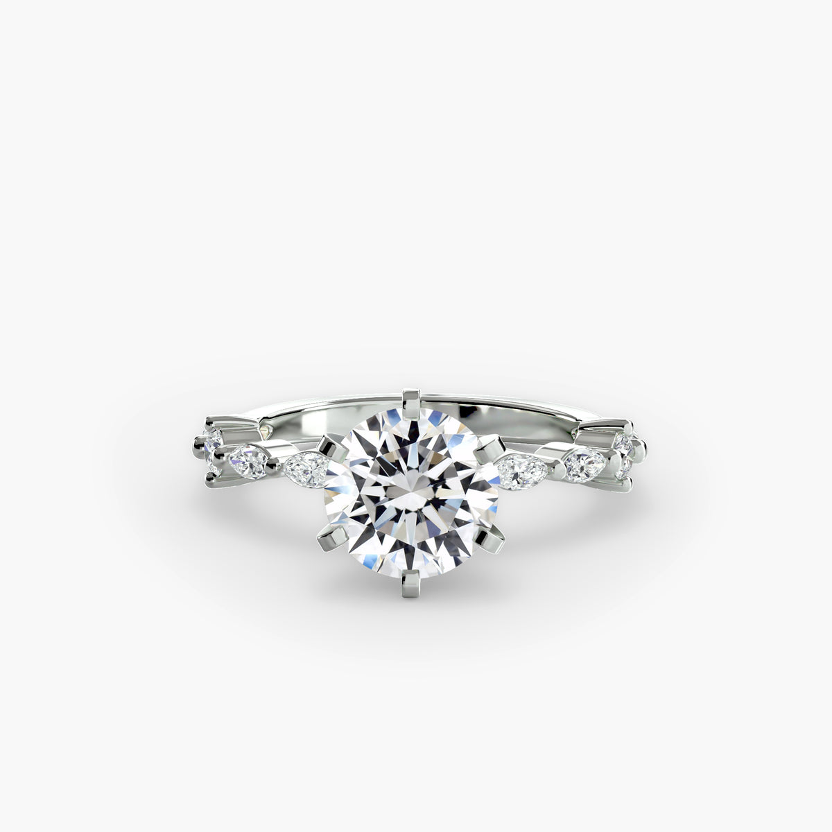 Solitaire with Eternity Pavé Setting