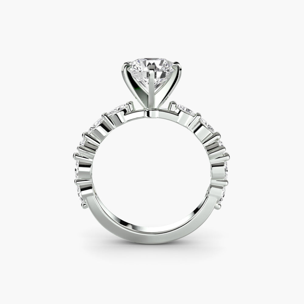 Solitaire with Eternity Pavé Setting, setting