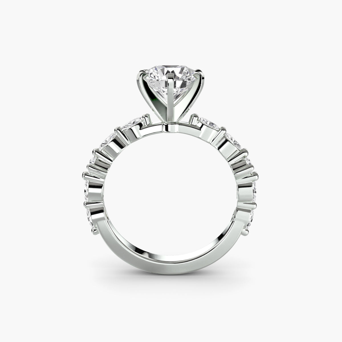 Solitaire with Eternity Pavé Setting