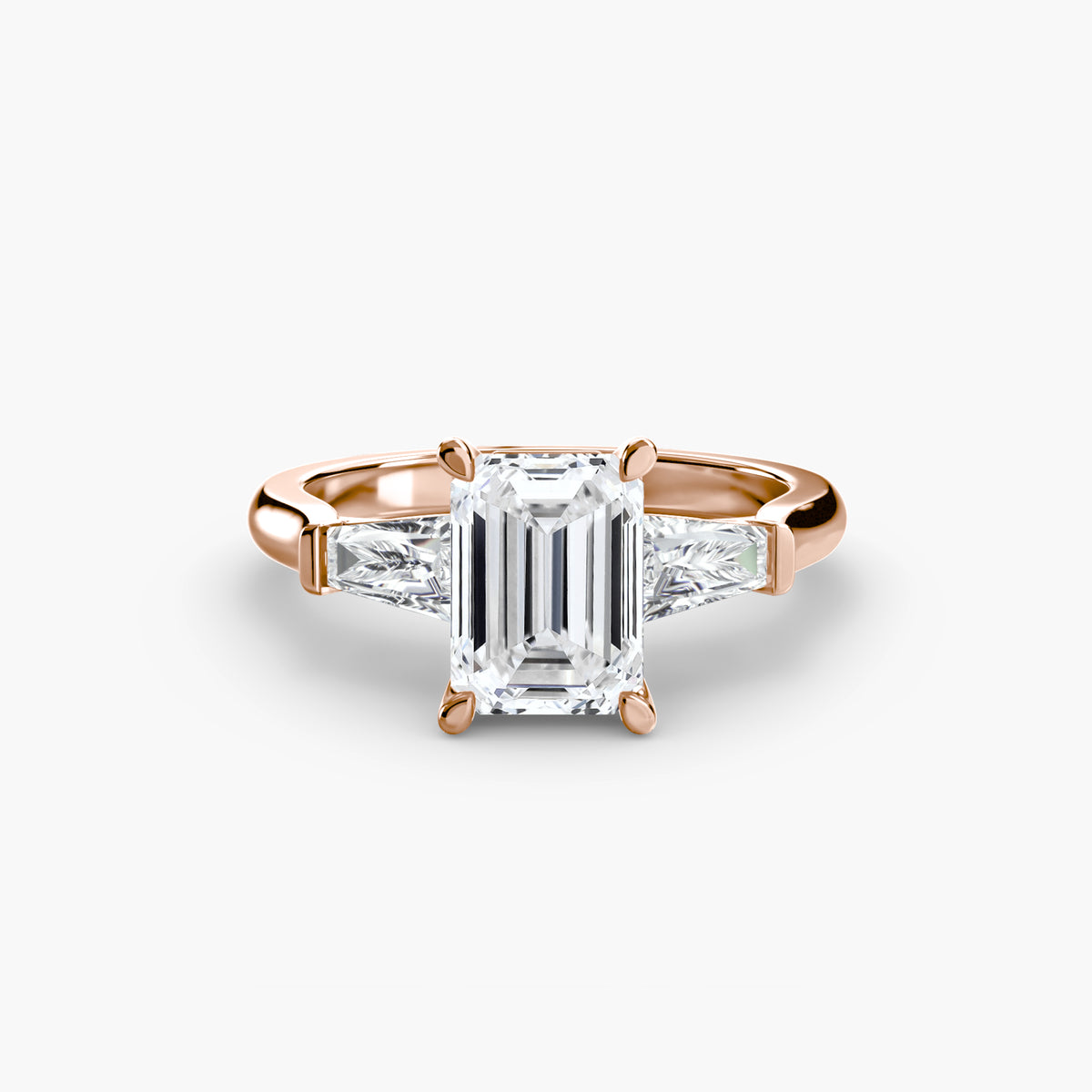 Three-Stone Ring (Baguette Side Stones) Setting