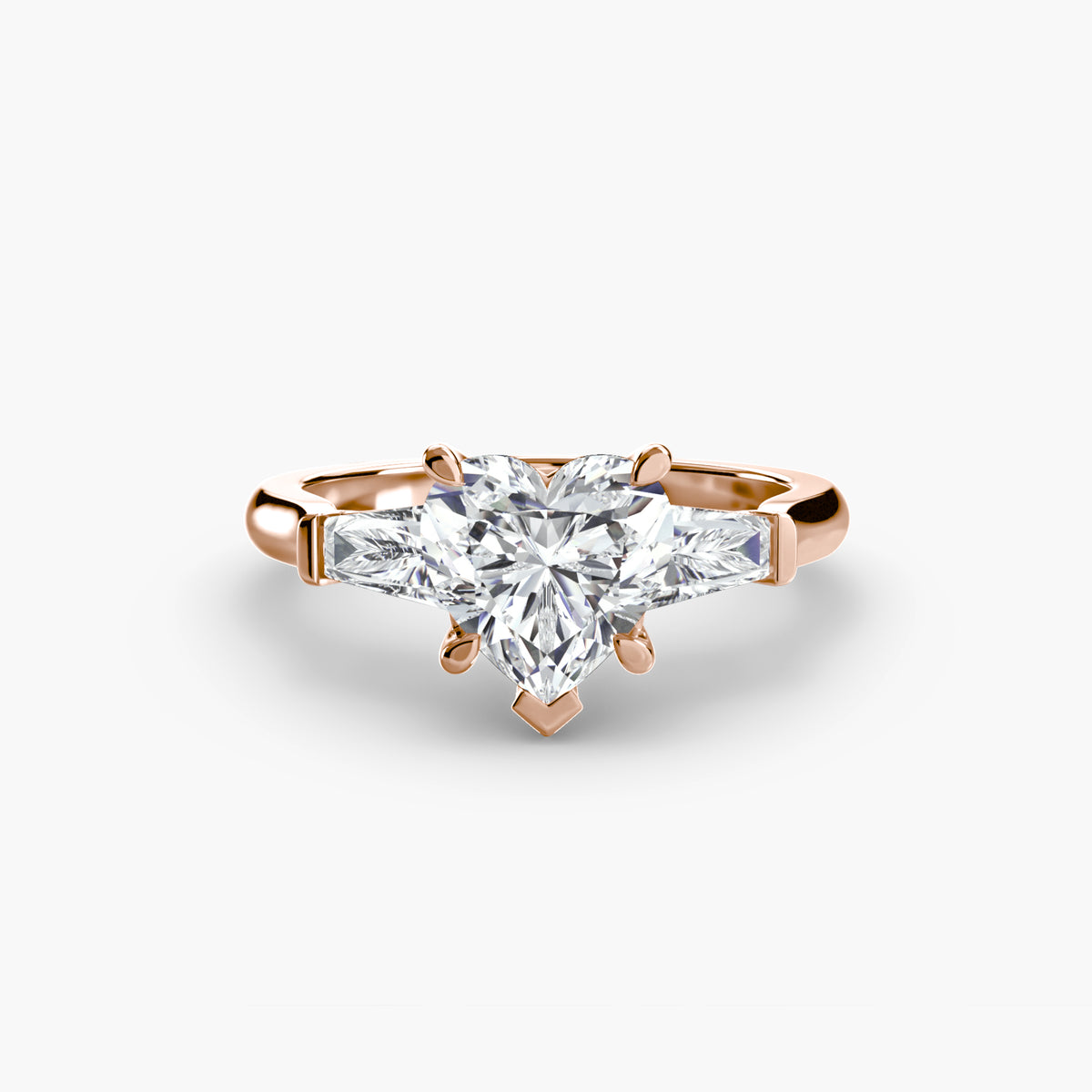 Three-Stone Ring (Baguette Side Stones) Setting