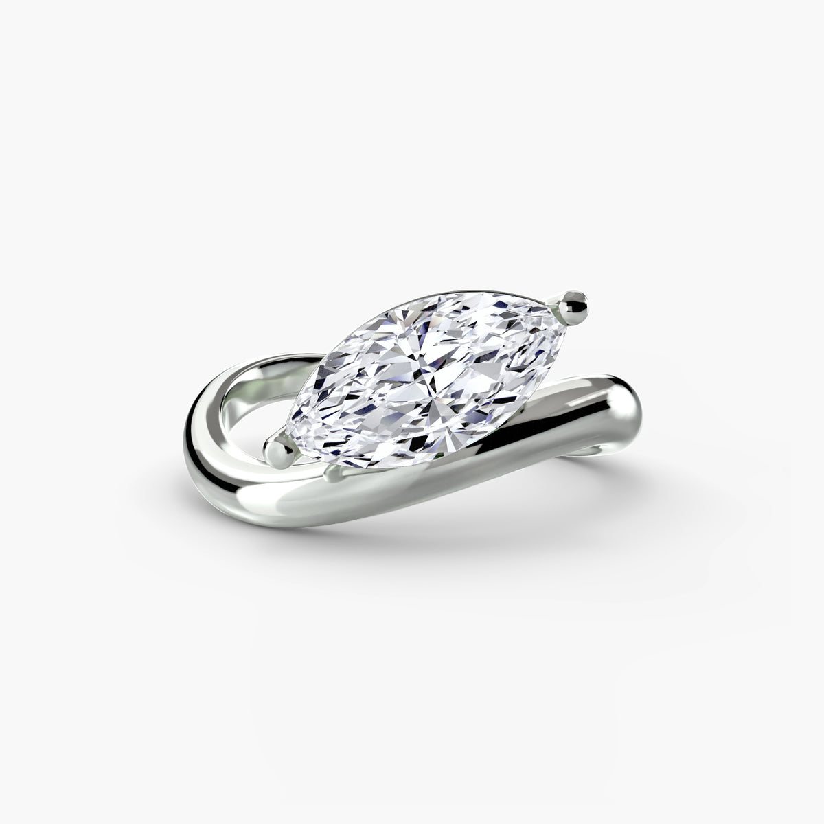 The Wave Ring Setting