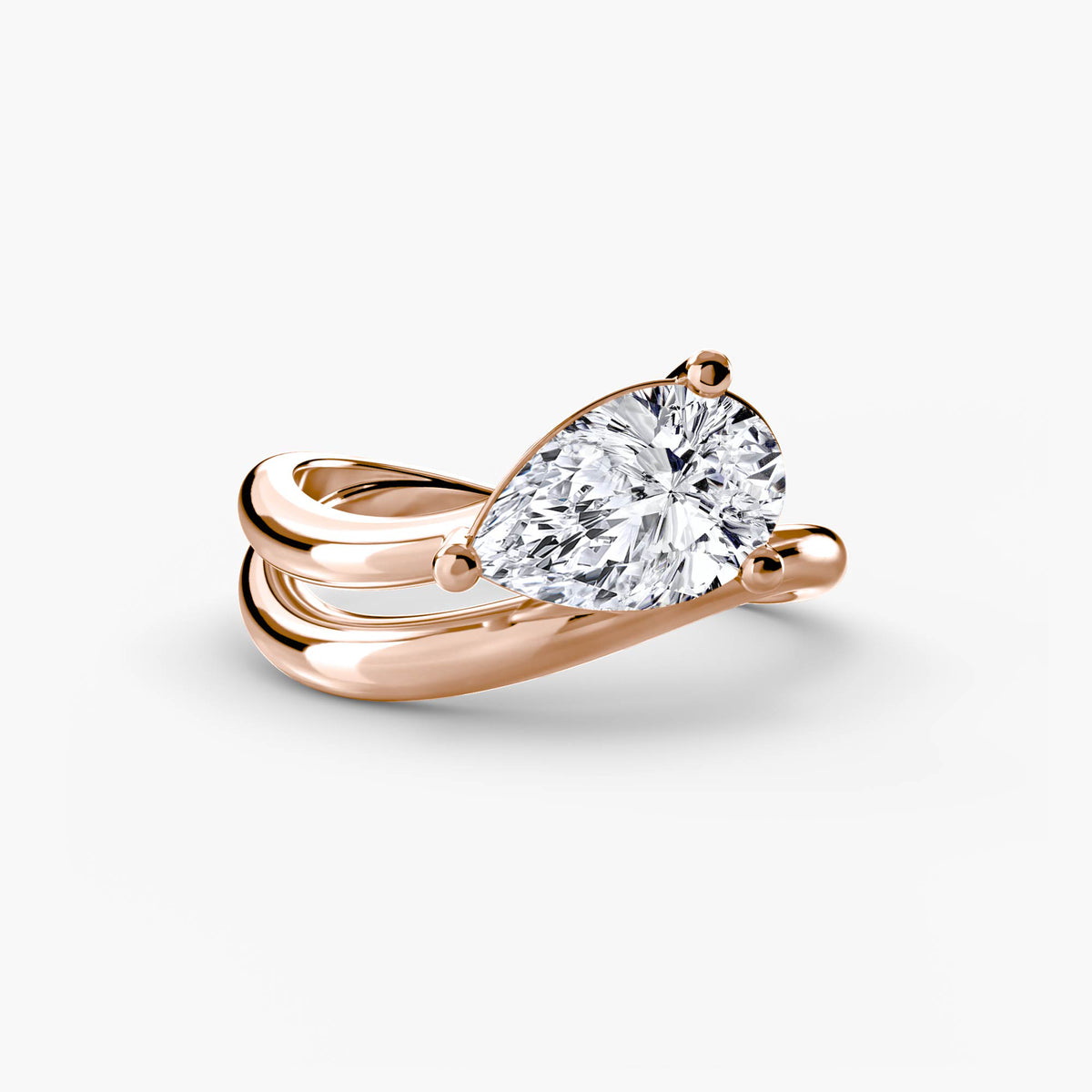 The Madeleine Wave Ring Setting