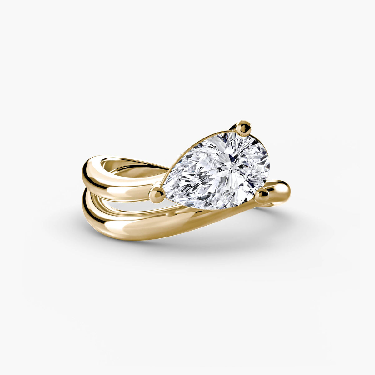 The Madeleine Wave Ring Setting