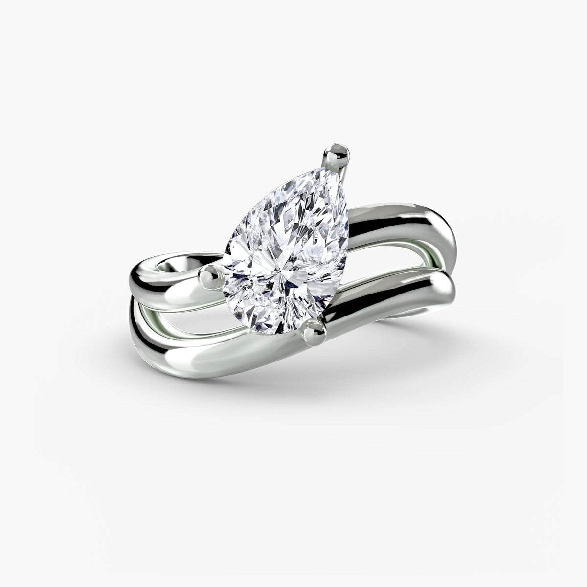 The Simone Wave Ring Setting