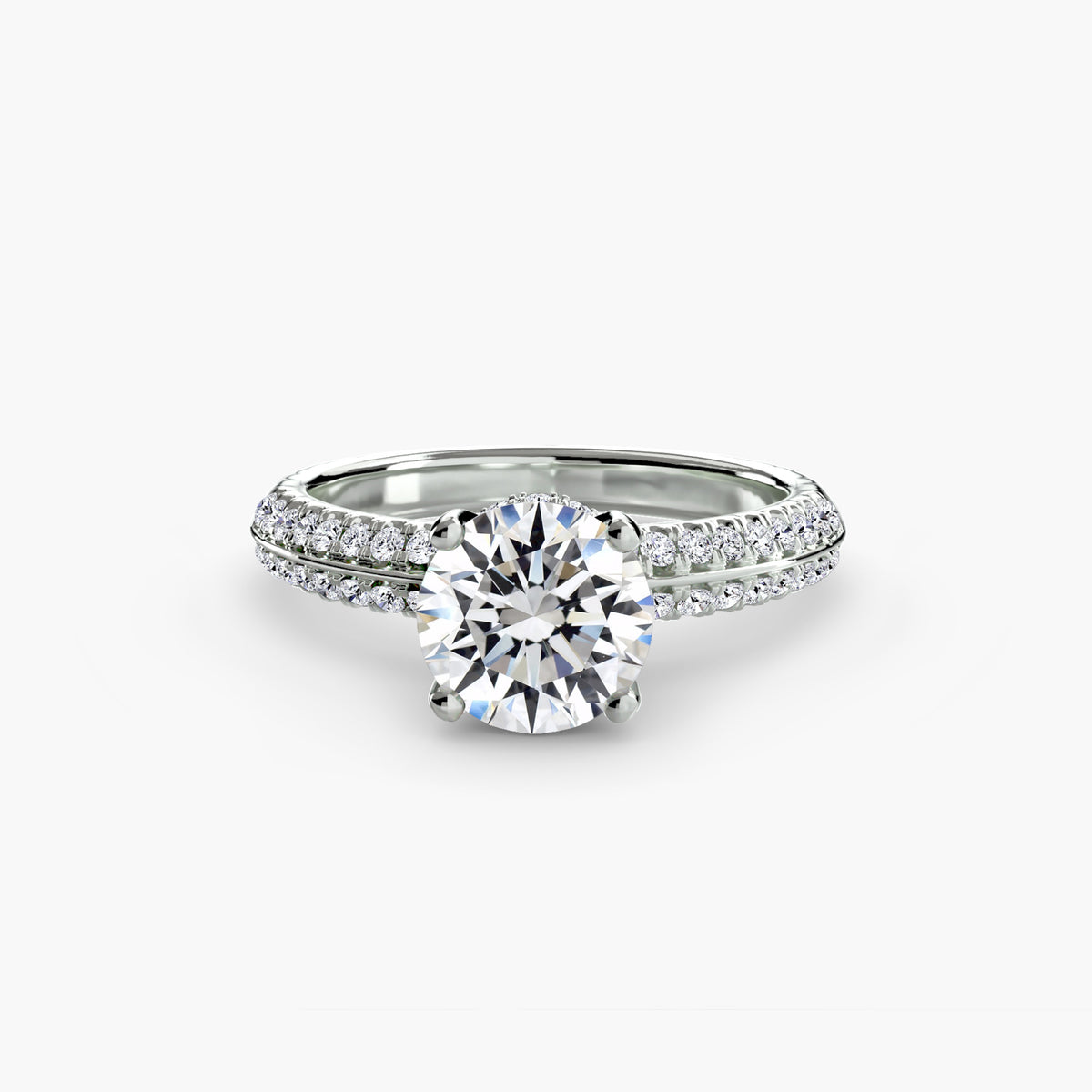 Solitaire with Pavé Setting