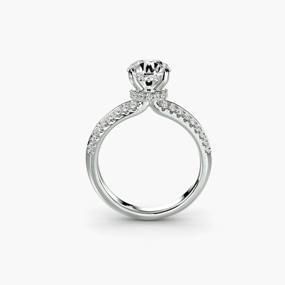 Solitaire with Pavé Setting, setting