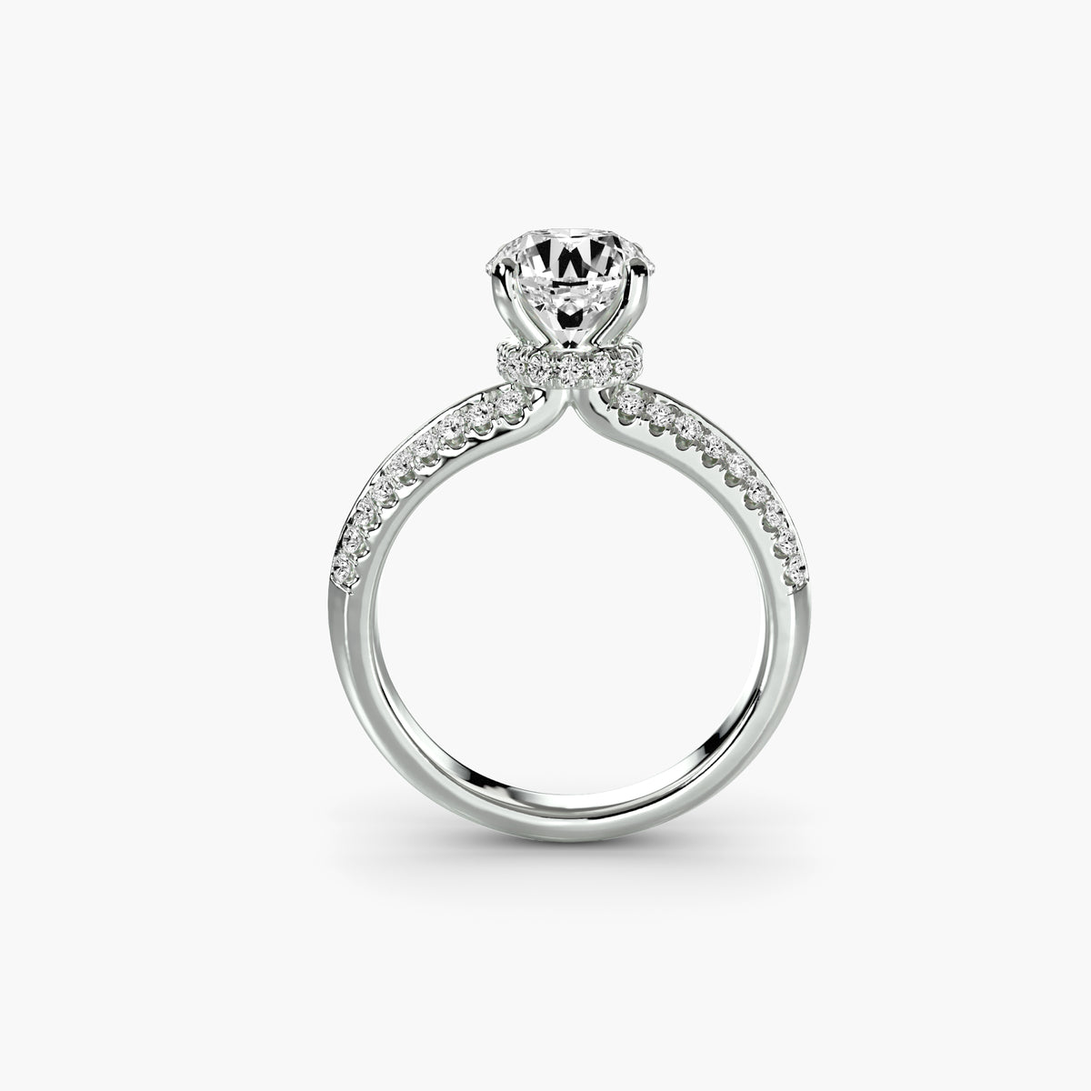 Solitaire with Pavé Setting