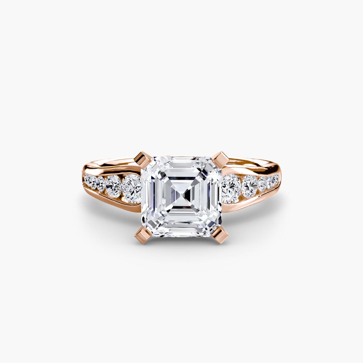 The Céleste Solitaire with Pavé Setting