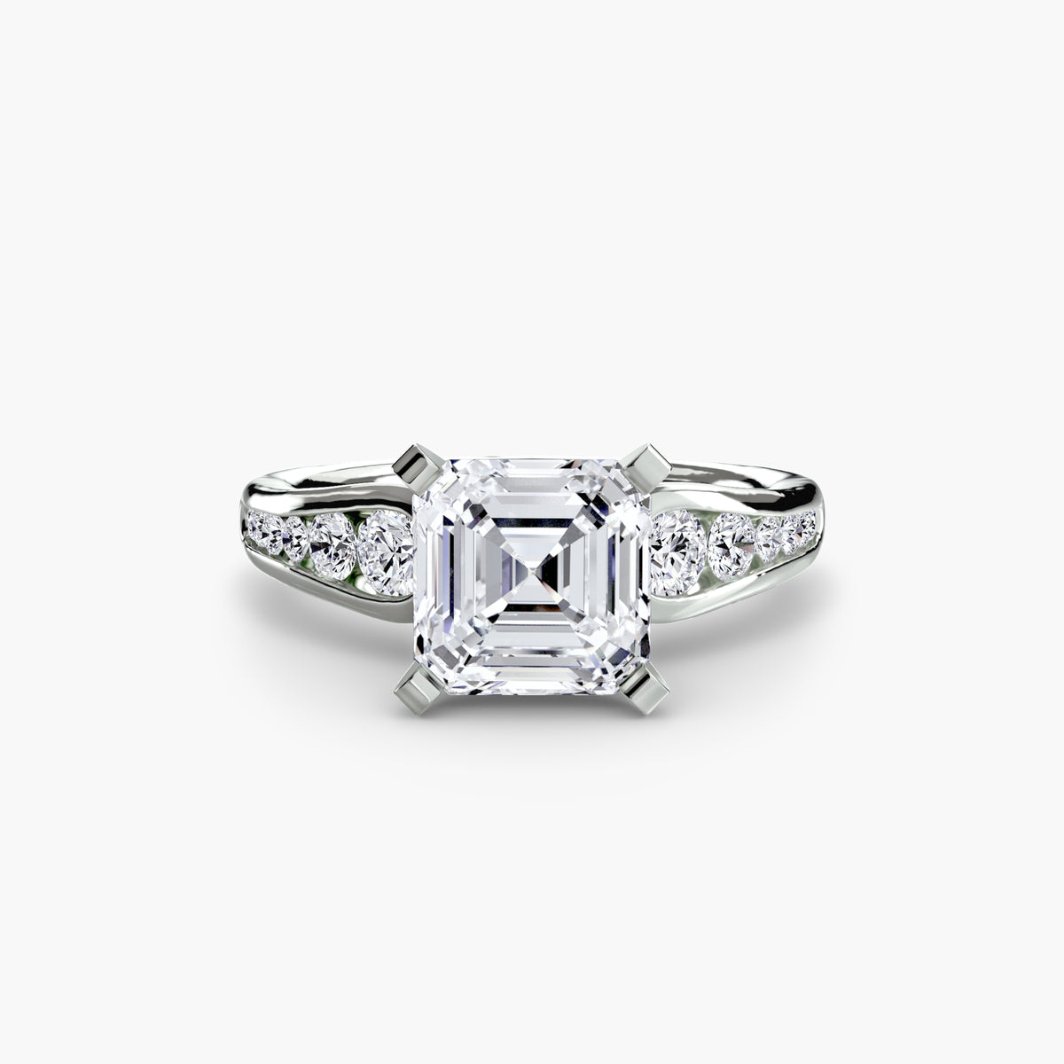 The Céleste Solitaire with Pavé Setting