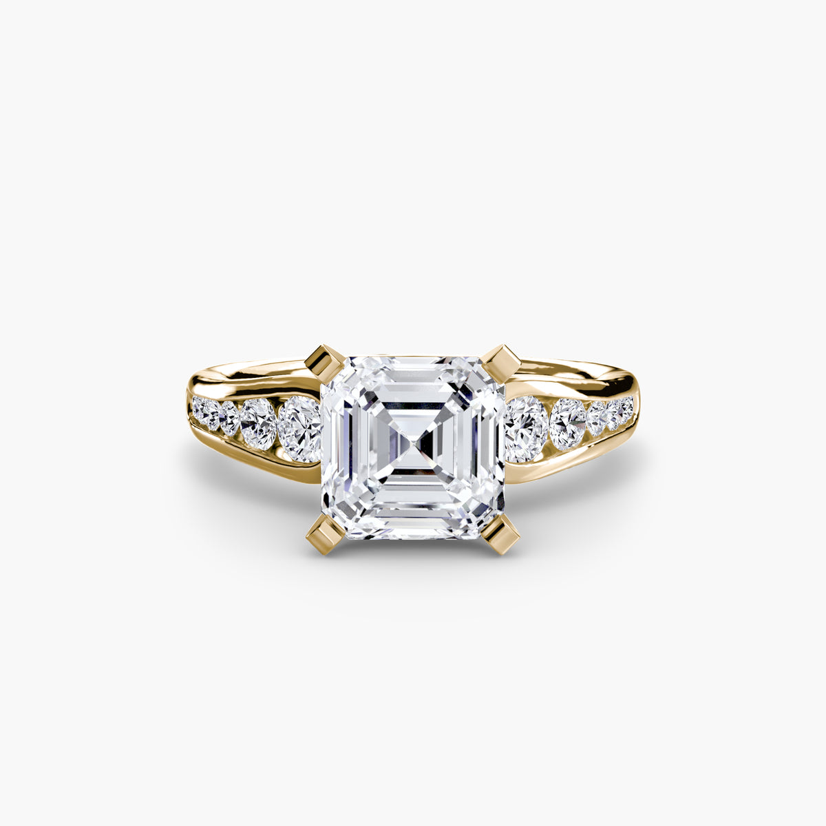 The Céleste Solitaire with Pavé Setting