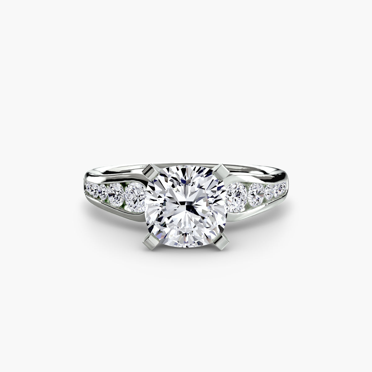 The Céleste Solitaire with Pavé Setting