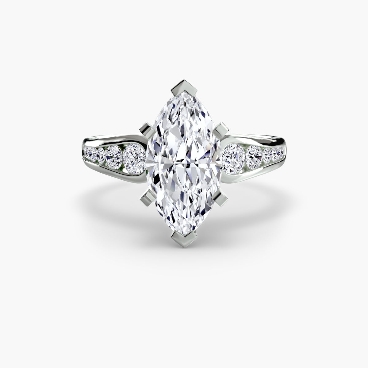 The Céleste Solitaire with Pavé Setting