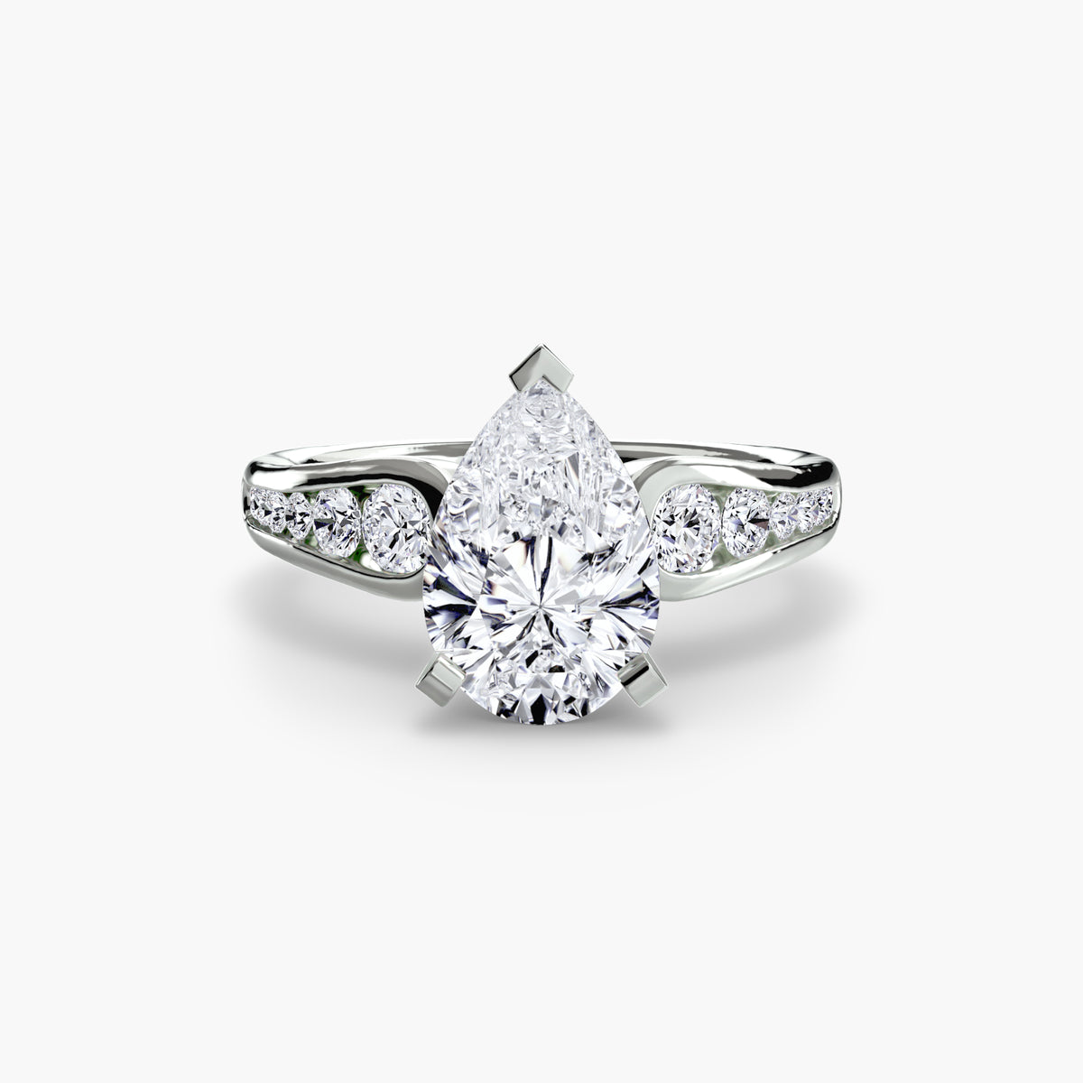 The Céleste Solitaire with Pavé Setting