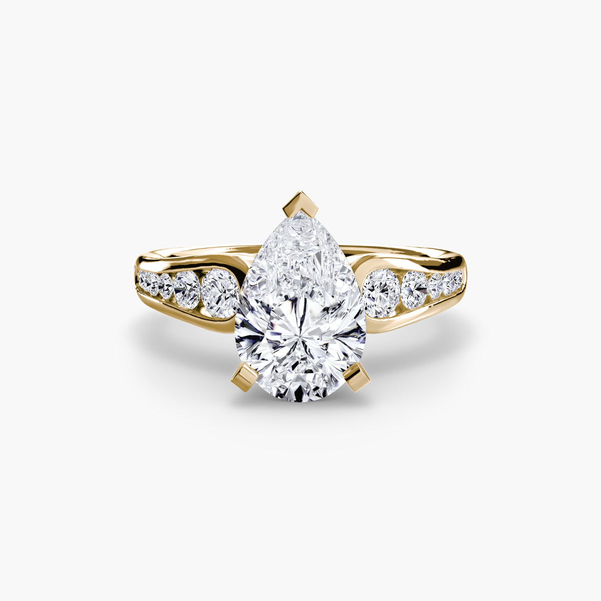 The Céleste Solitaire with Pavé Setting