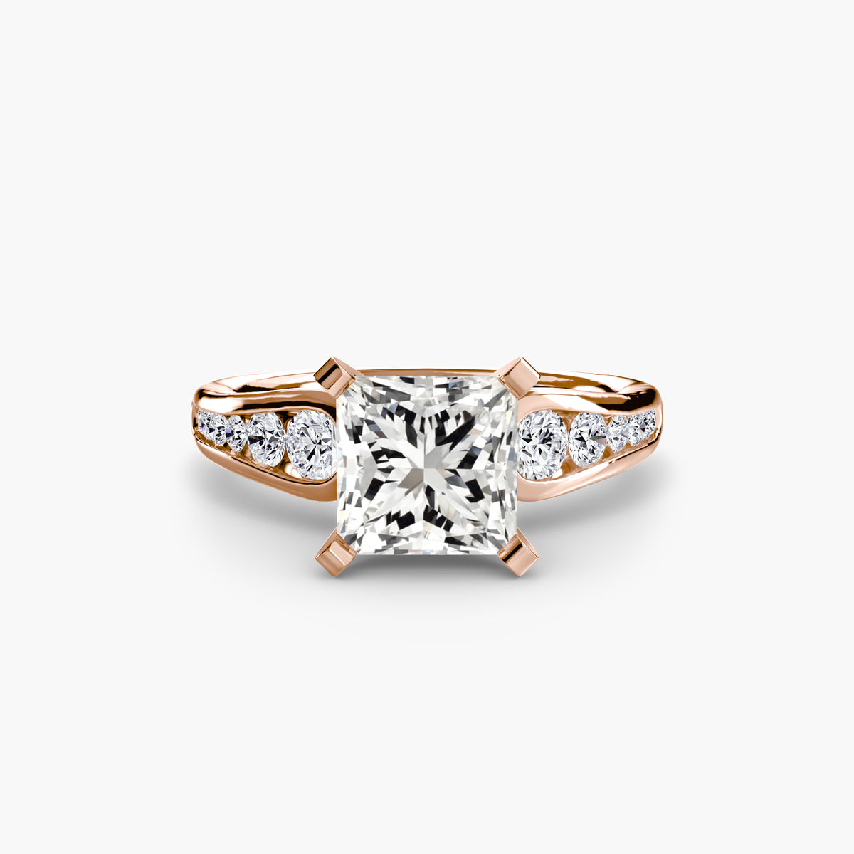 The Céleste Solitaire with Pavé Setting