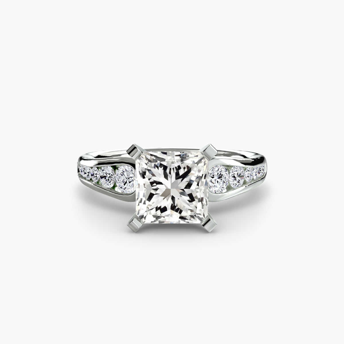 The Céleste Solitaire with Pavé Setting