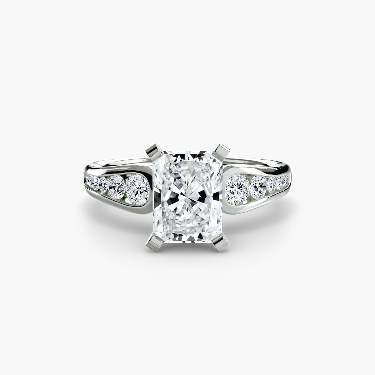 The Céleste Solitaire with Pavé Setting