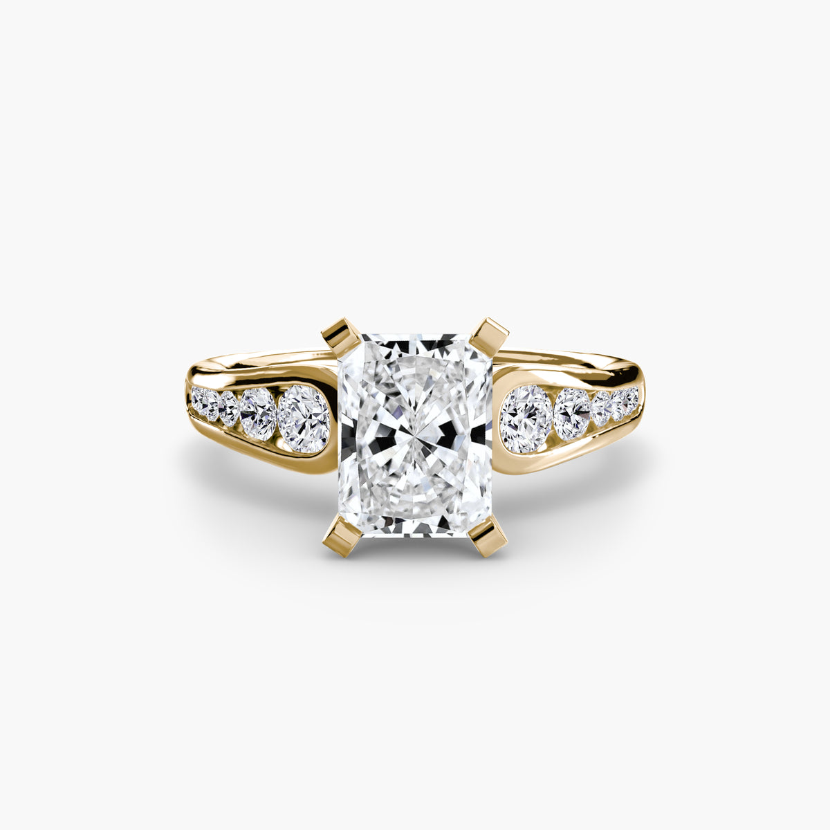 The Céleste Solitaire with Pavé Setting