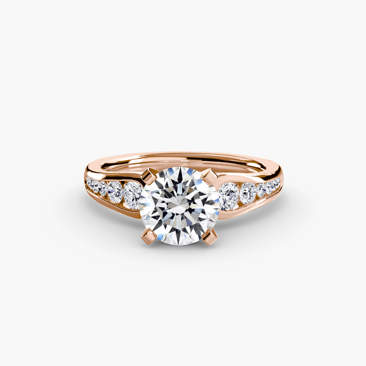 The Céleste Solitaire with Pavé Setting