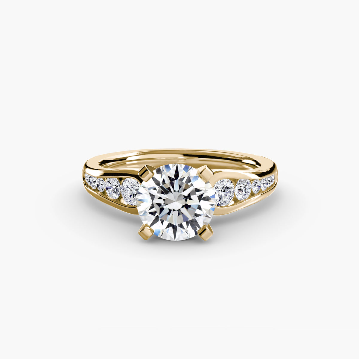 The Céleste Solitaire with Pavé Setting