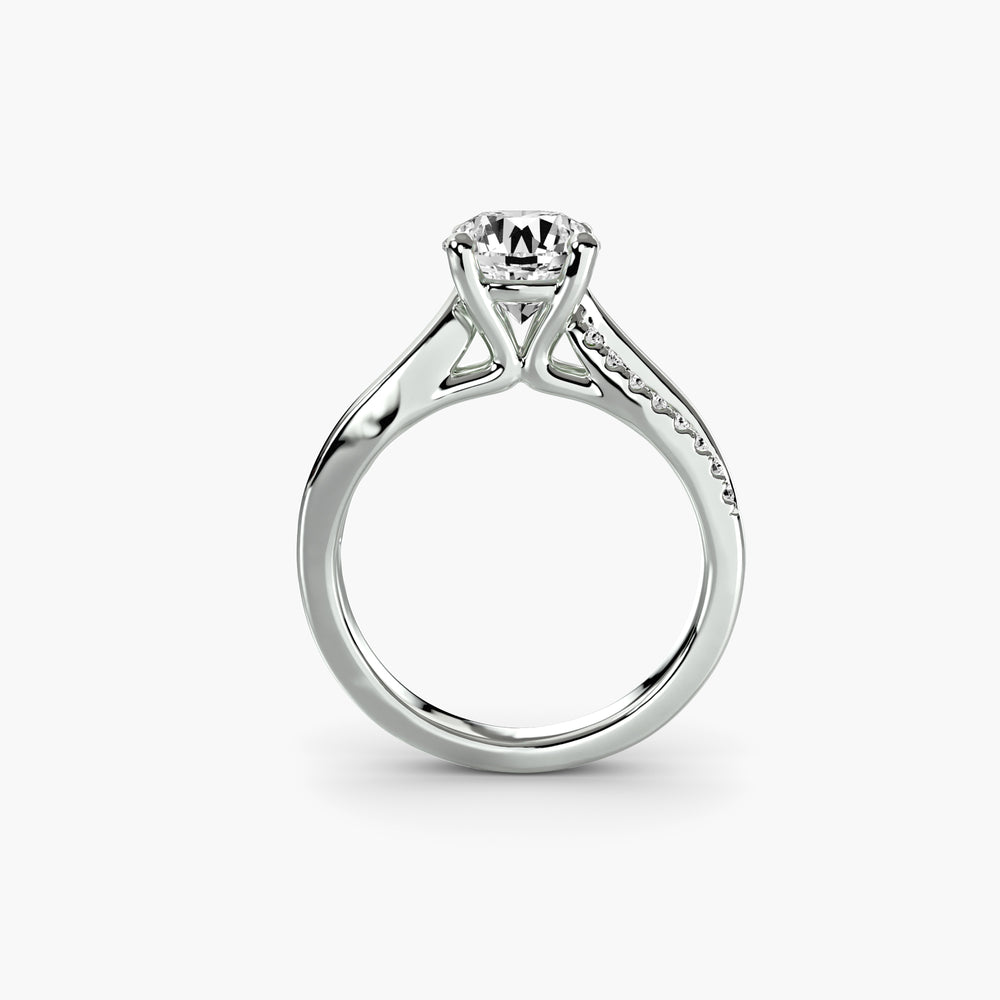 The Split Shank Pavé Solitaire Setting, setting