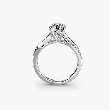 The Split Shank Pavé Solitaire Setting