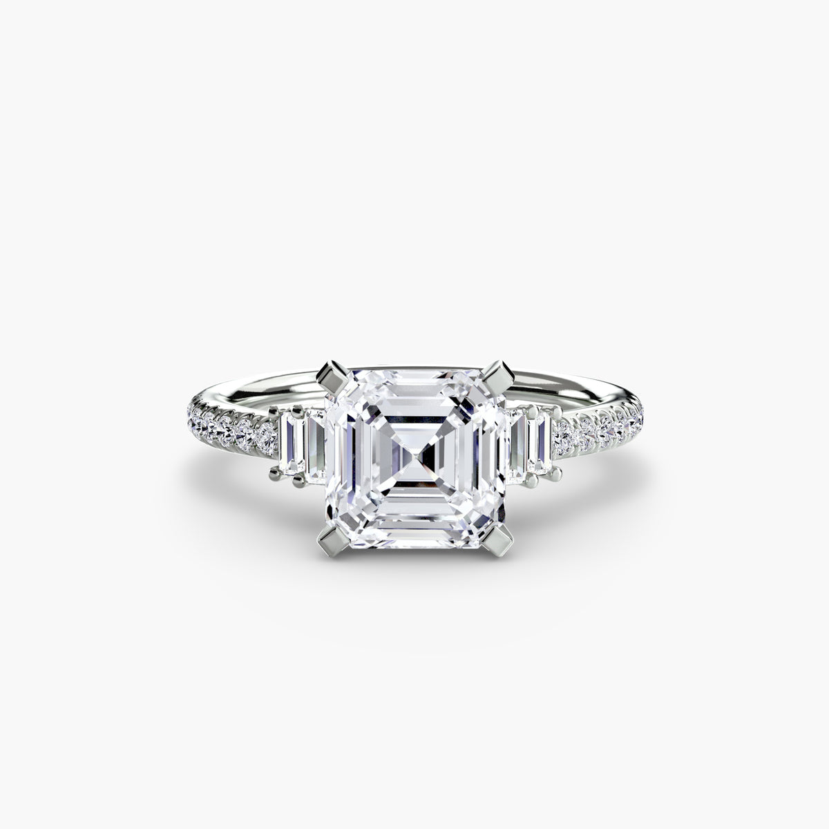The Estelle Solitaire with Pavé Setting