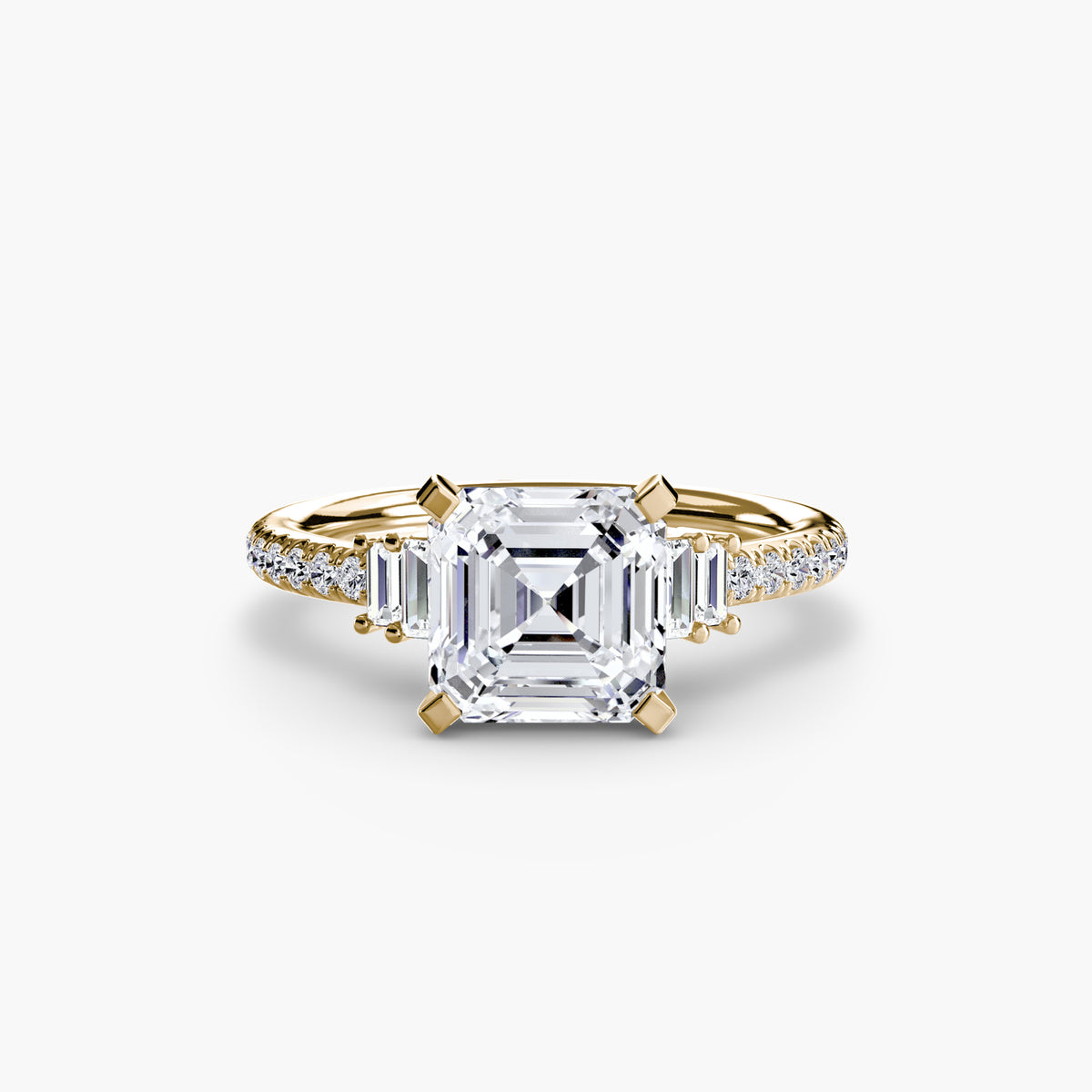 The Estelle Solitaire with Pavé Setting
