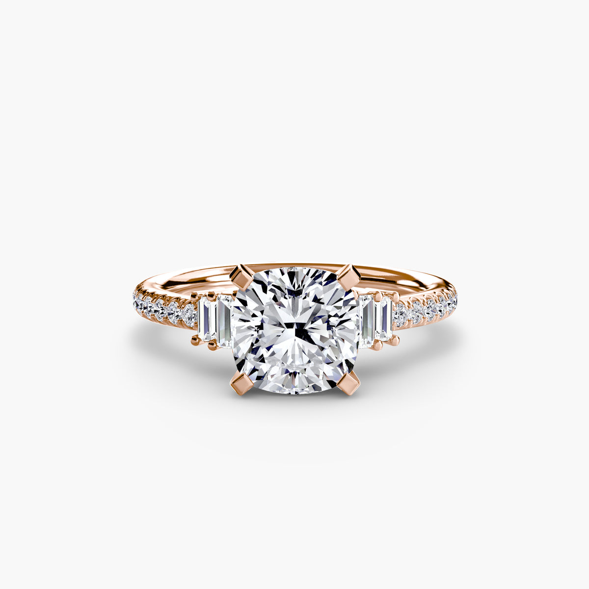 The Estelle Solitaire with Pavé Setting