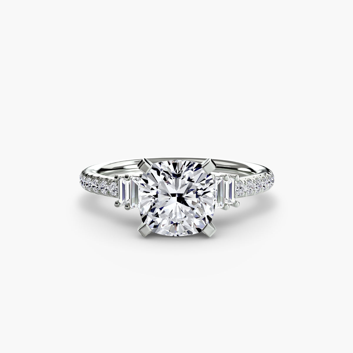 The Estelle Solitaire with Pavé Setting