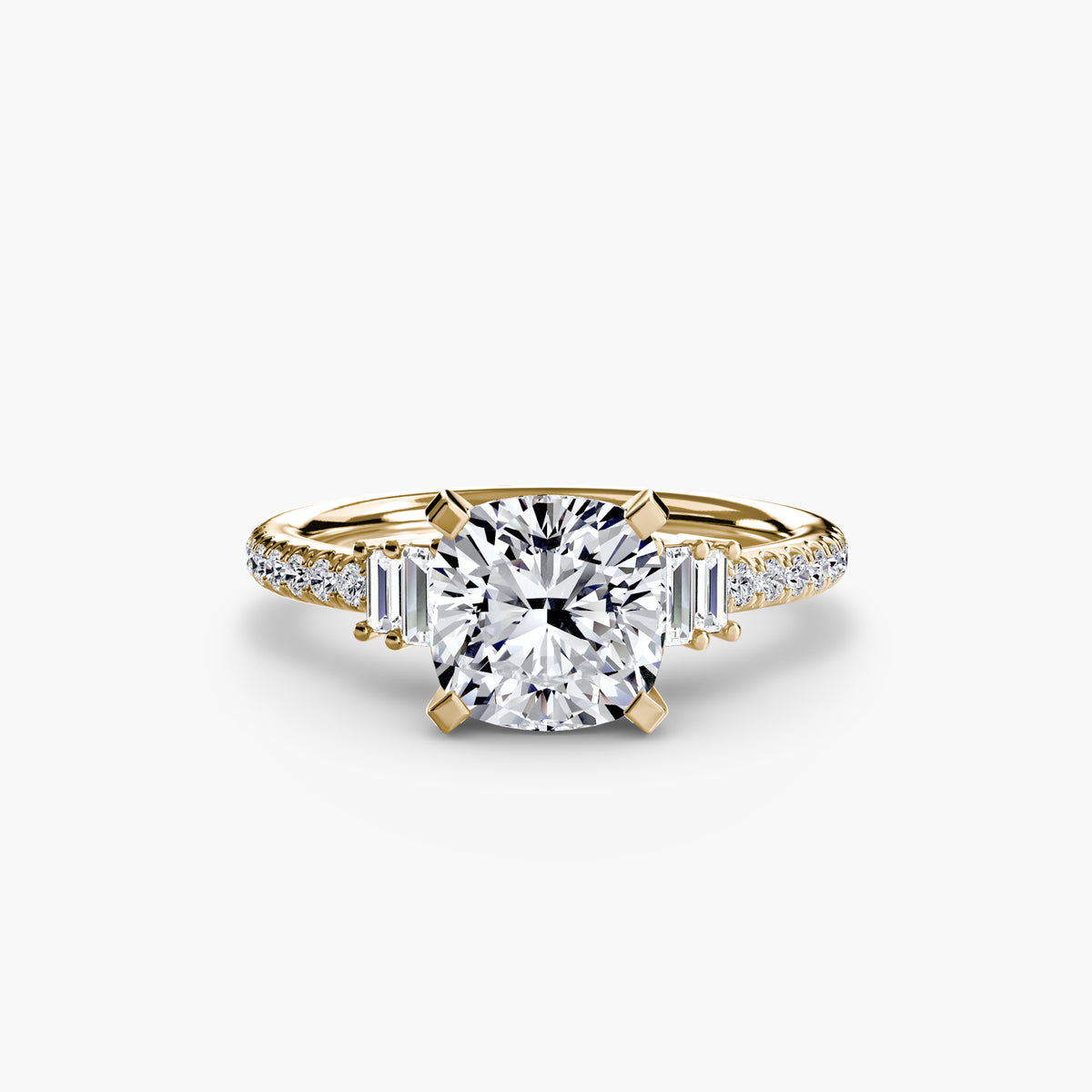 The Estelle Solitaire with Pavé Setting