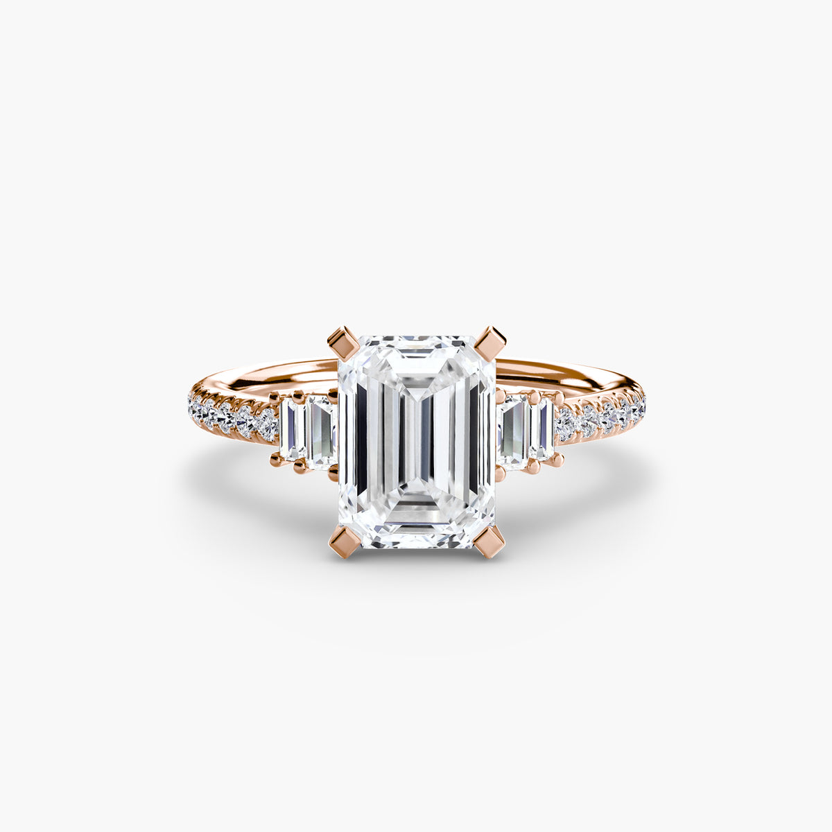 The Estelle Solitaire with Pavé Setting