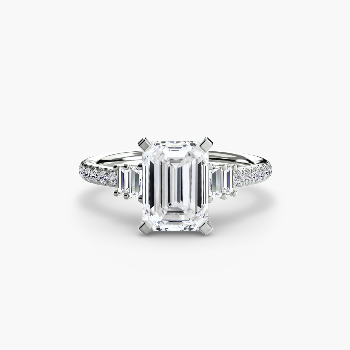The Estelle Solitaire with Pavé Setting