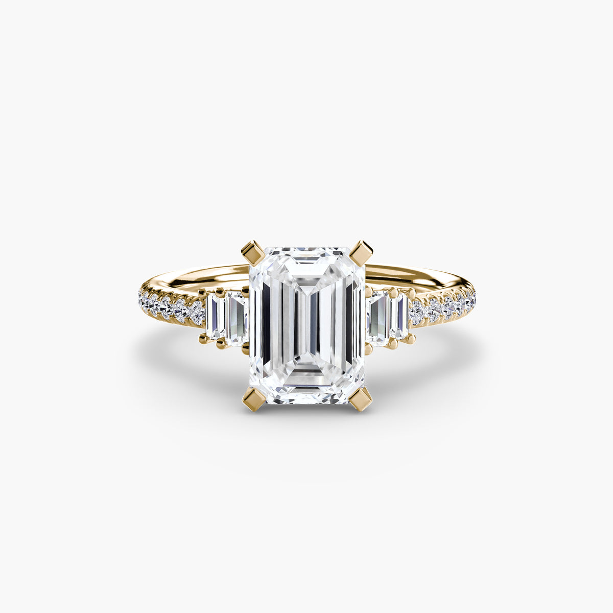 The Estelle Solitaire with Pavé Setting
