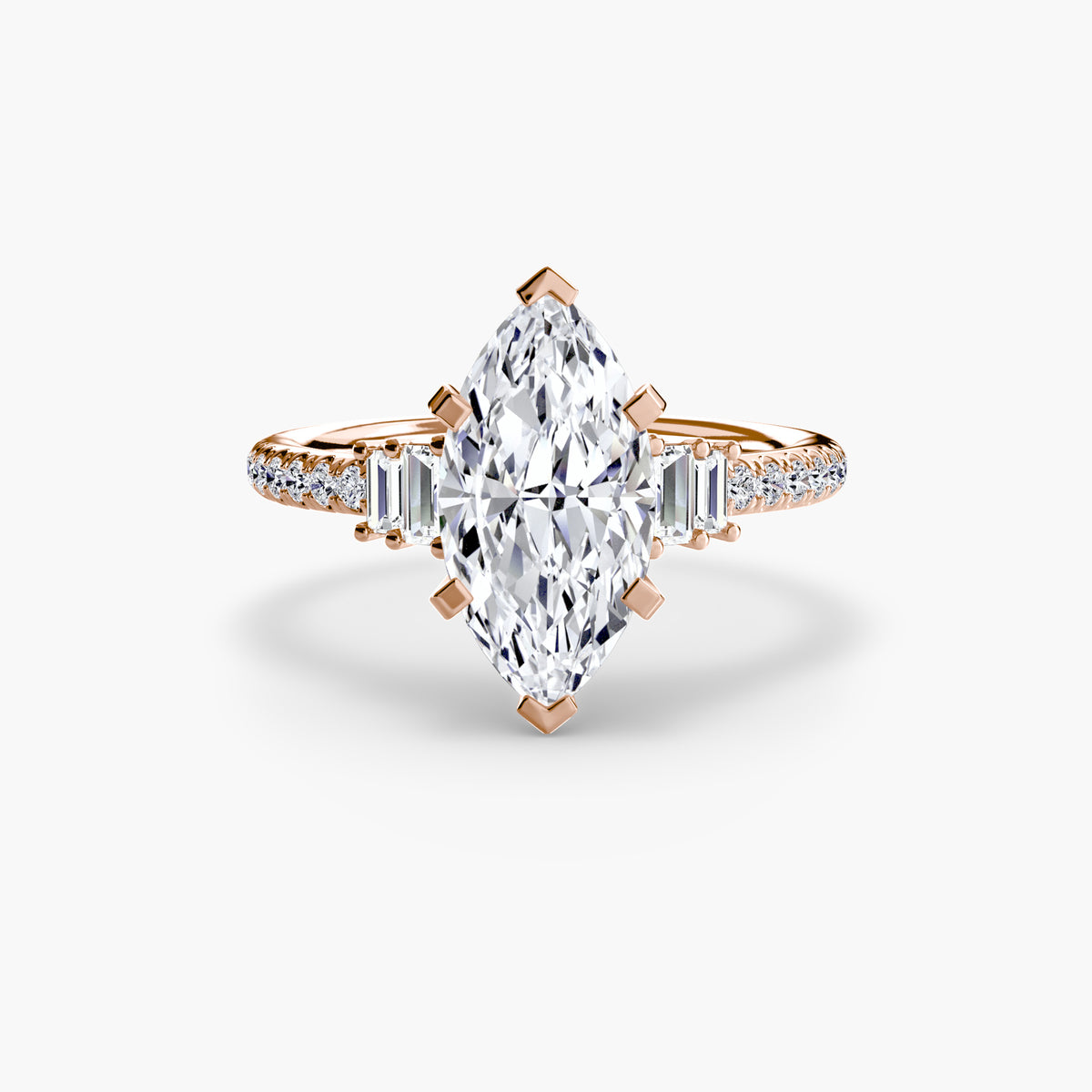 The Estelle Solitaire with Pavé Setting