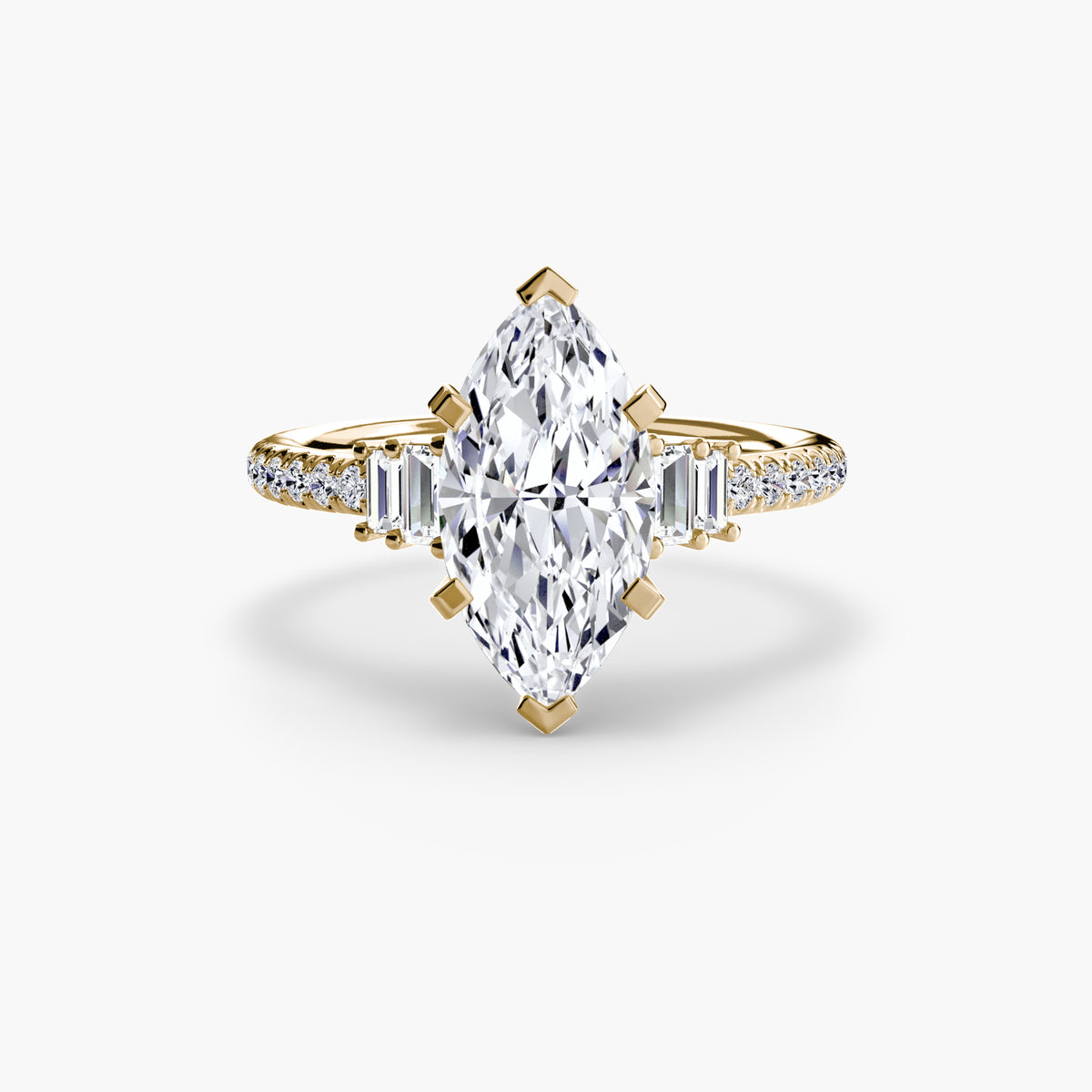 The Estelle Solitaire with Pavé Setting