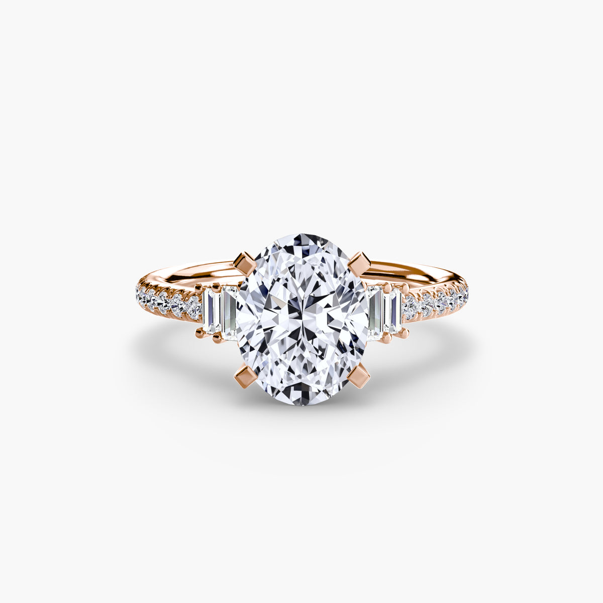 The Estelle Solitaire with Pavé Setting