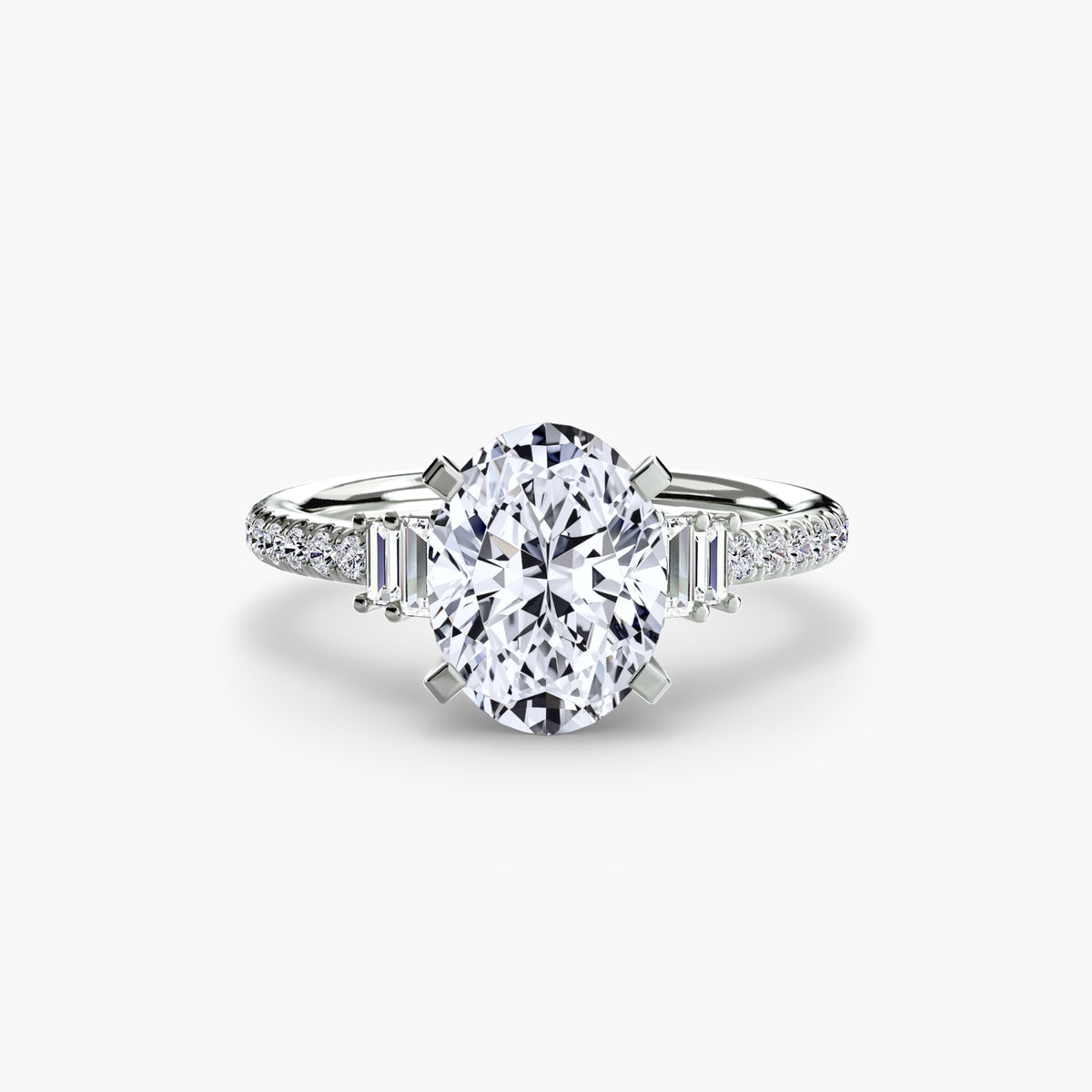 The Estelle Solitaire with Pavé Setting