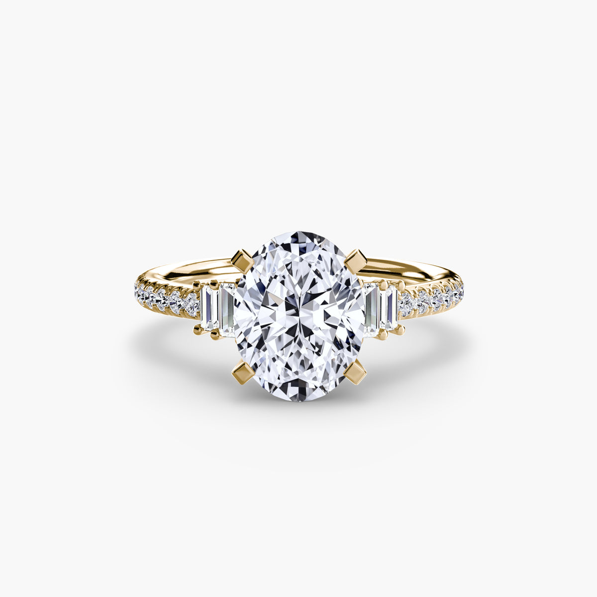 The Estelle Solitaire with Pavé Setting